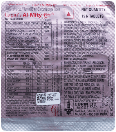 Lupin's Al-Mity Plus Tablet 15's