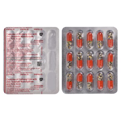 Fefol -Z Capsule with Iron, Zinc & Folic Acid 15 capsule