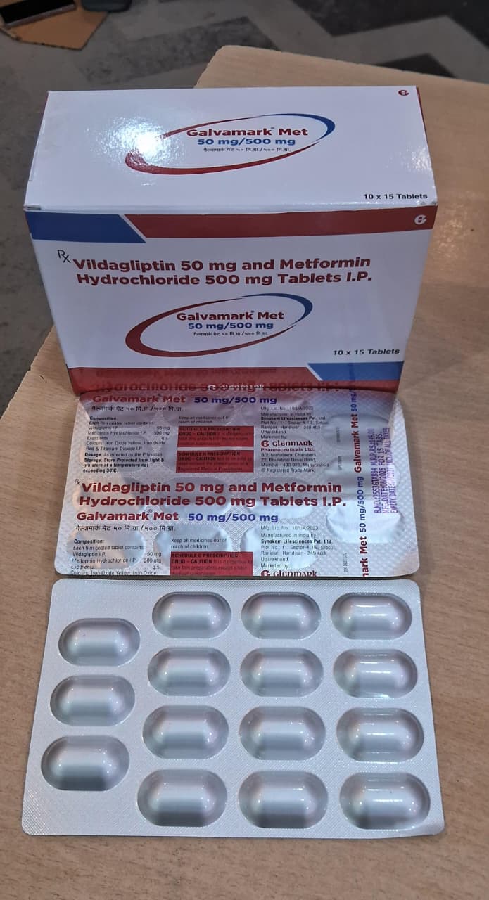 Galvamark met 50mg/500mg tablet 15's