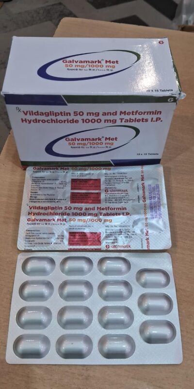 Galvamark met 50mg/1000mg tablet 10's