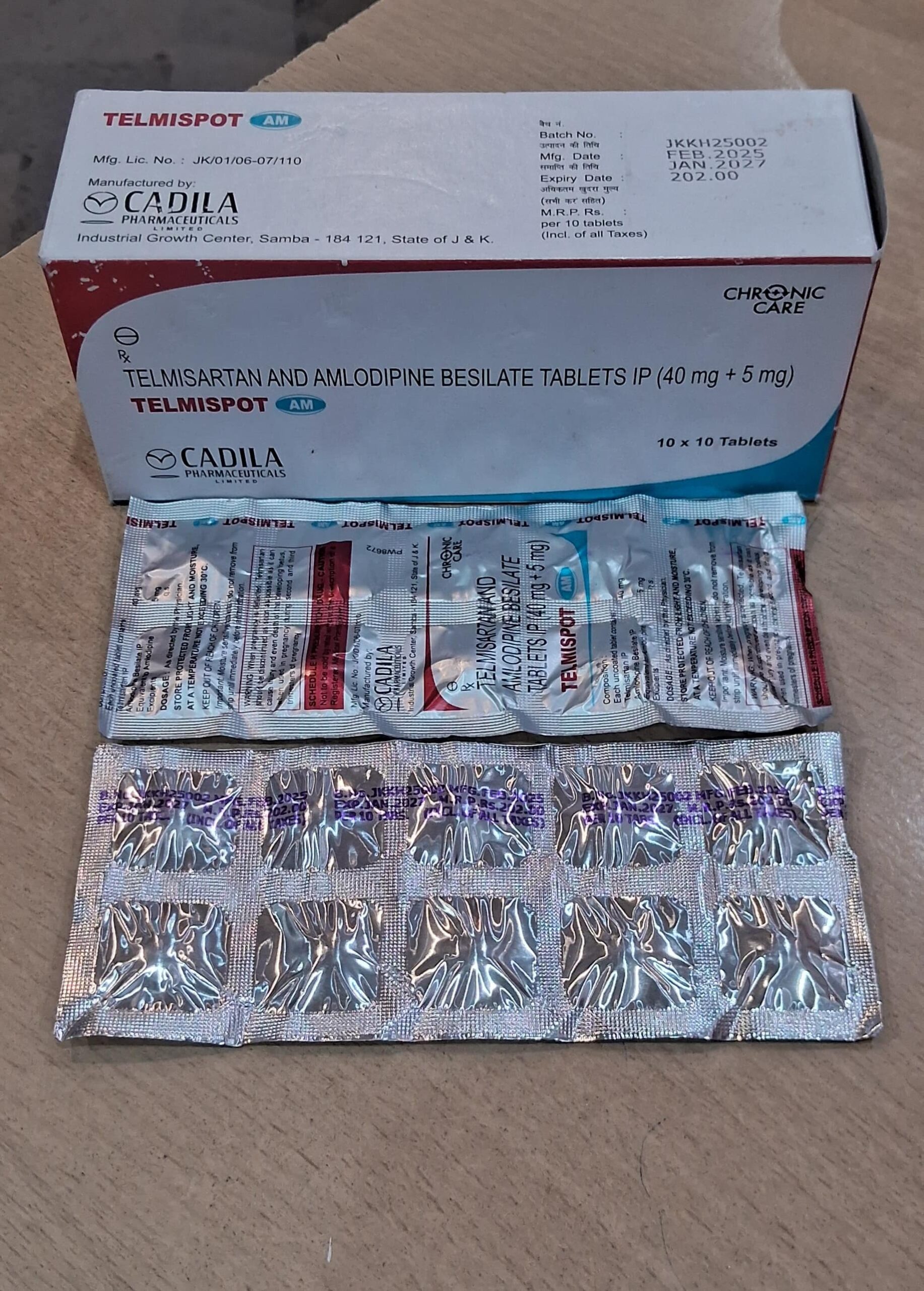 Telmispot H tablet 10's