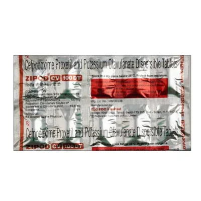 ZIPOD CV 100 DT Tablet 10's