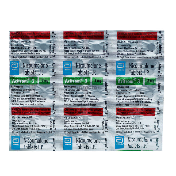 Acitrom 3 tablet 30's