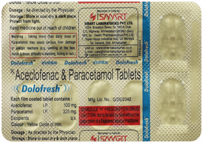 Dolofresh tablet 10's (pack of 2 strips)