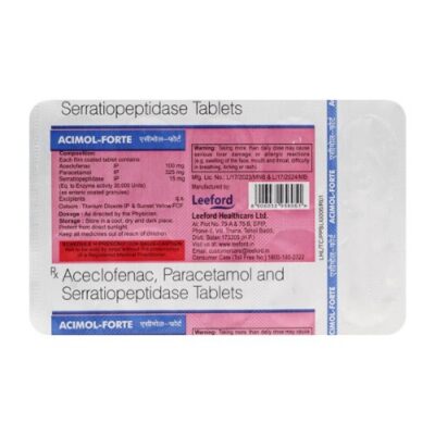 Acemol Forte tablet 10's