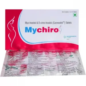 Mychiro Myo-Inositol & D-Chiro-Inositol Tablet | For Women & Adolescent Girls 10 tablet