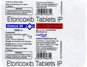 Etoford 90 tablet 10's