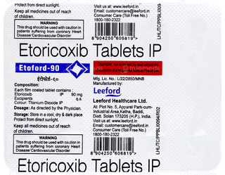 Etoford 90 tablet 10's