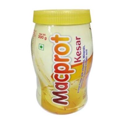 Macprot Protein with Vitamins & Minerals | Flavour Kesar Powder 200gm