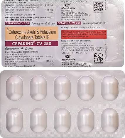 CEFAKIND-CV 250 TABLETS (10 TABS)