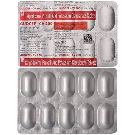 GUDCEF-CV 200 TABLETS (10 TABS)