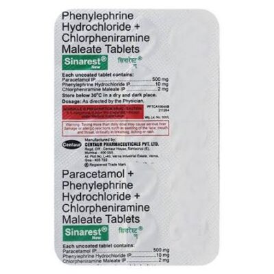 Sinarest tablet (15' tab)