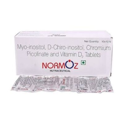 Normoz Tablet with Myo-Inositol, D-Chiro-Inositol, Chromium & Vitamin D2 10 tablet