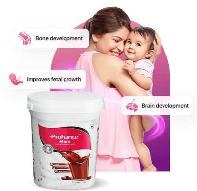 Prohance Mom Nutritional Drink for Immunity & Brain Health | Flavour Chocolate 200gm powder