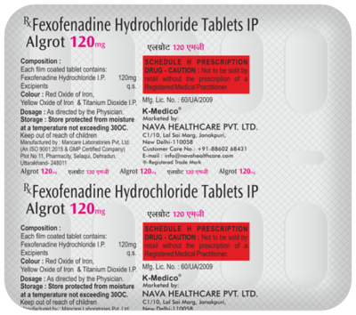 Algrot 120 tablet 10's