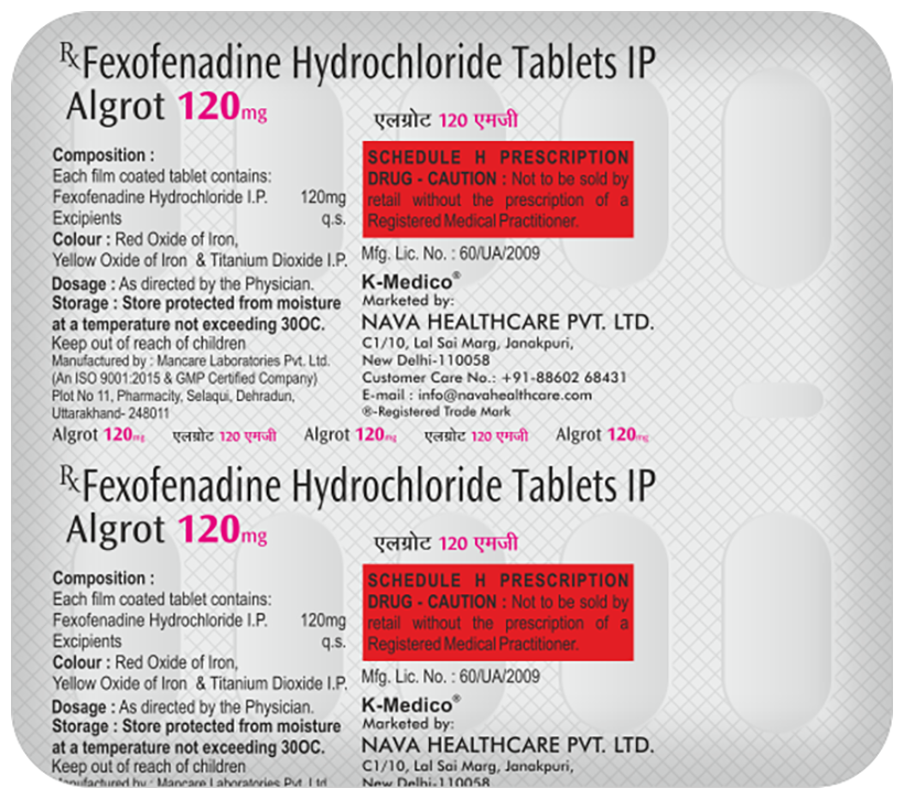 Algrot 120 tablet 10's