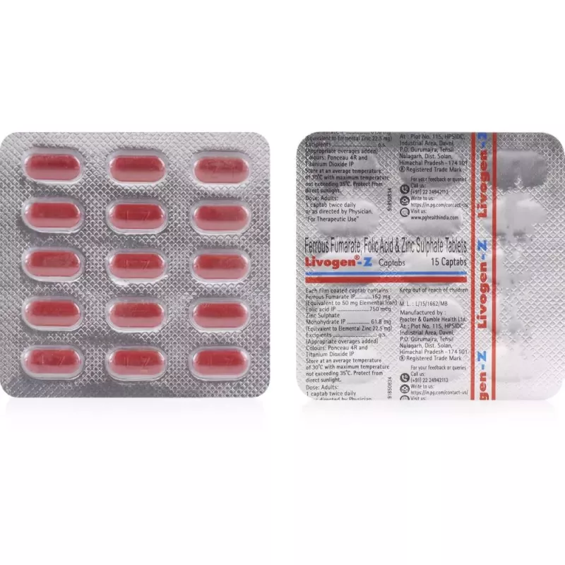 Livogen-Z Captab 15's