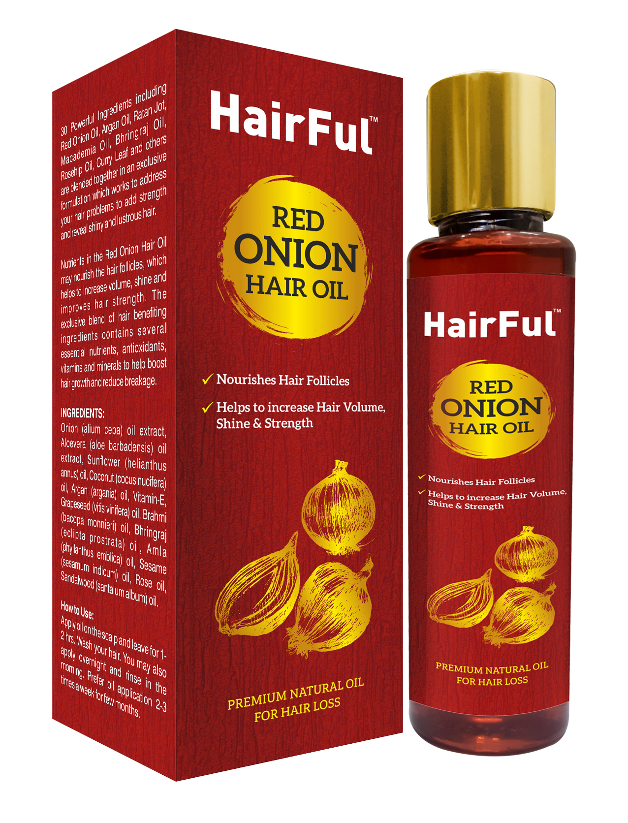 HAIRFUL RED ONION HAIR OIL 120ml