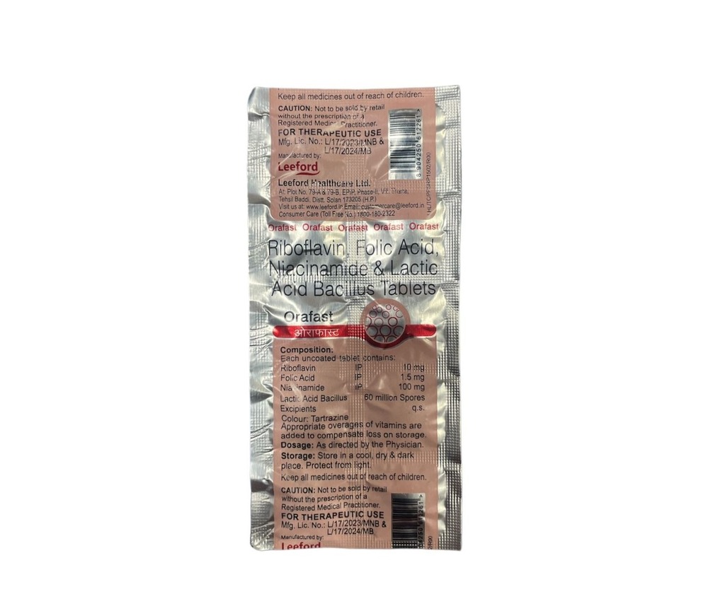 Orafast Tablet 10's