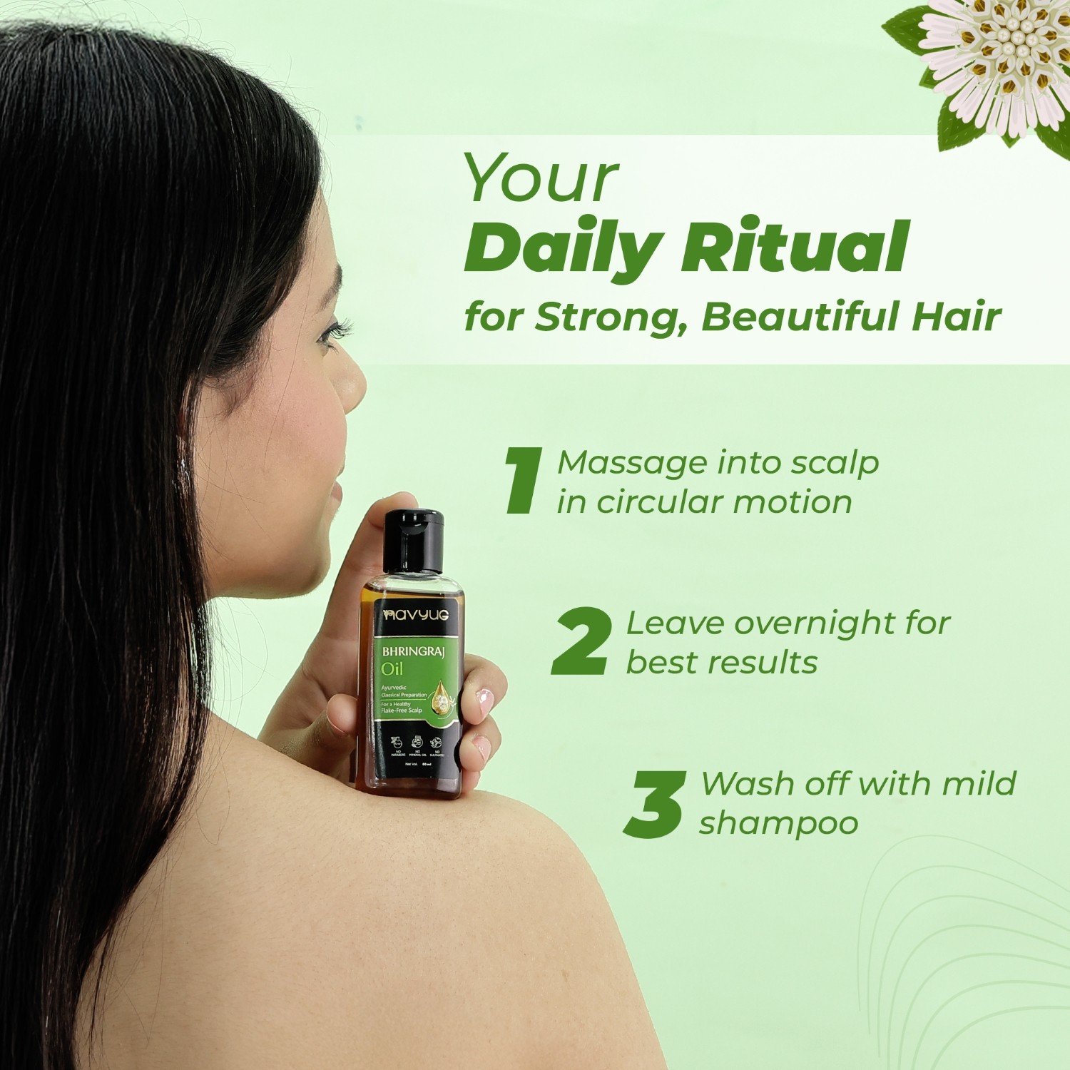 Navyug Bhringraj Hair Oil 60ml - Image 6