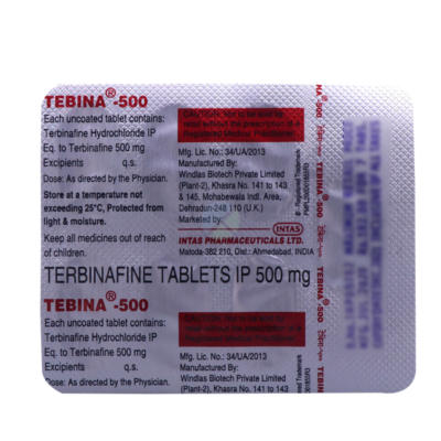 Tebina 500 tablet 7's