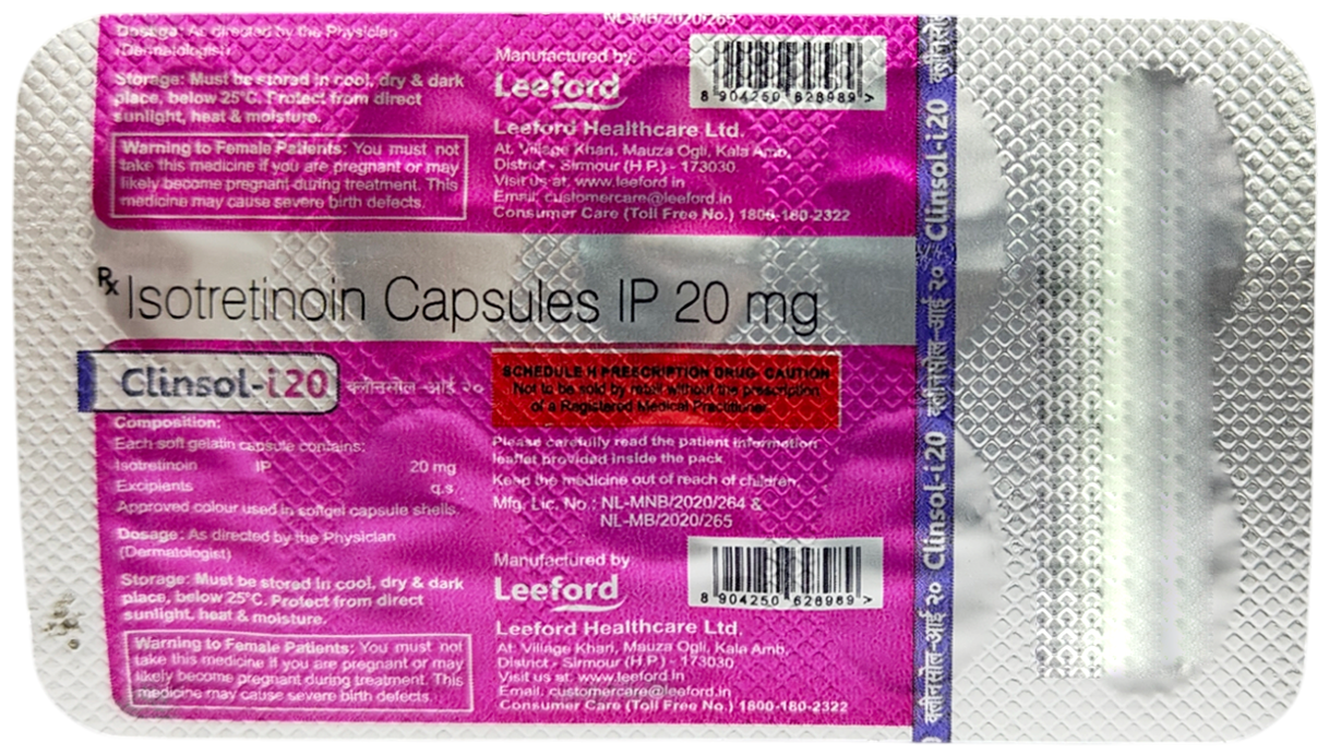 Clinsol i20 capsule 10's - Image 2