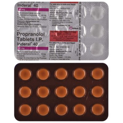 Inderal 40 tablet 10's (pack of 2pc)