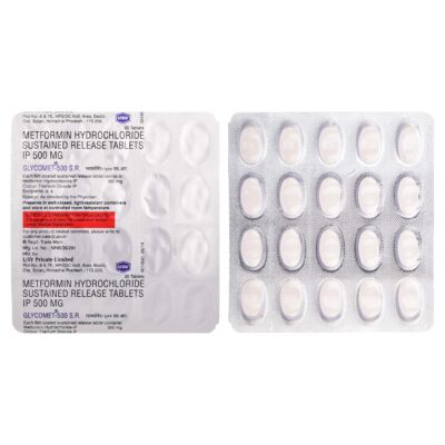 Glycomet 500 SR tablet 20's (pack of 2 strips)