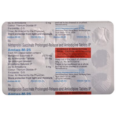 Amtas M 25 Tablet 15's