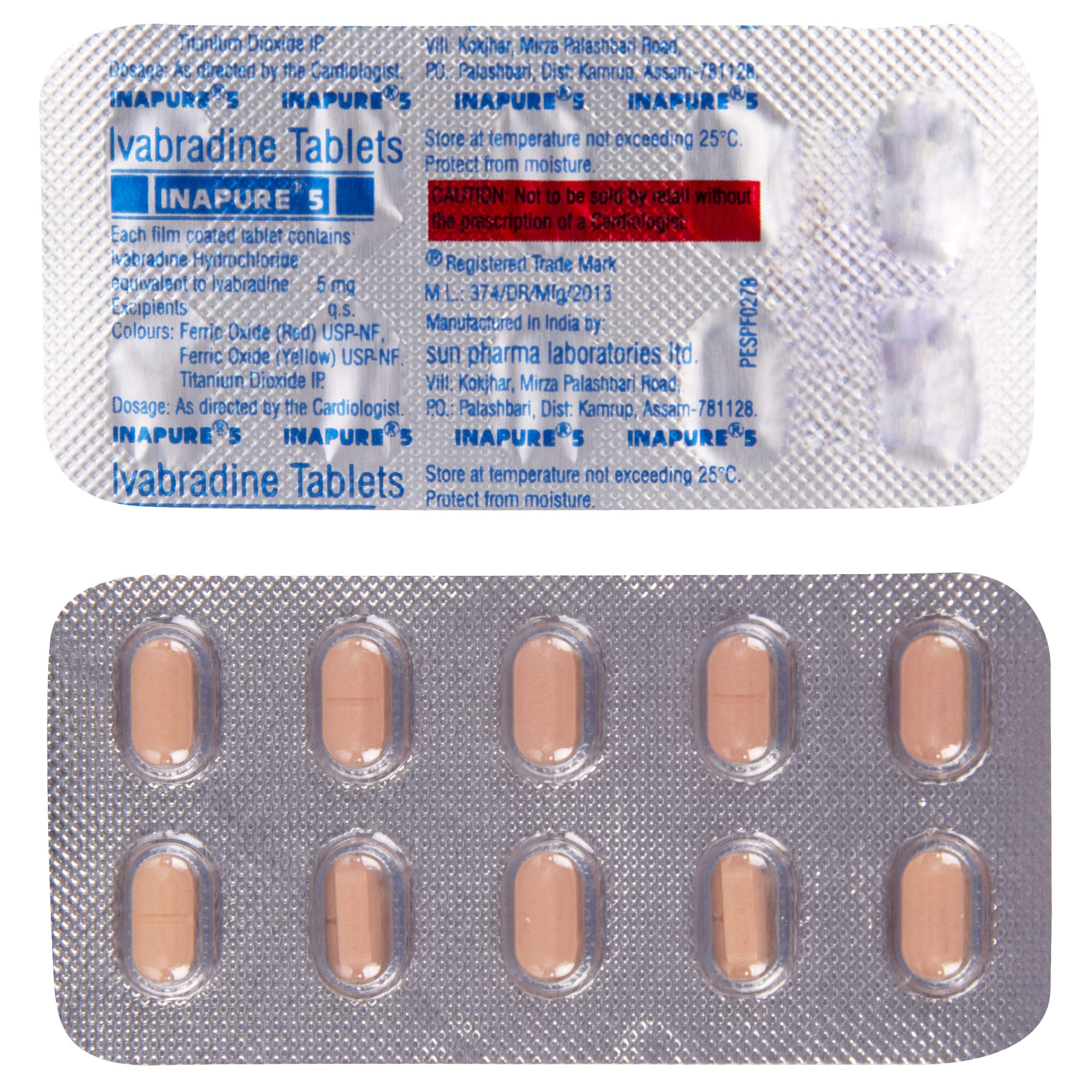 Inapure 5 tablet 10's