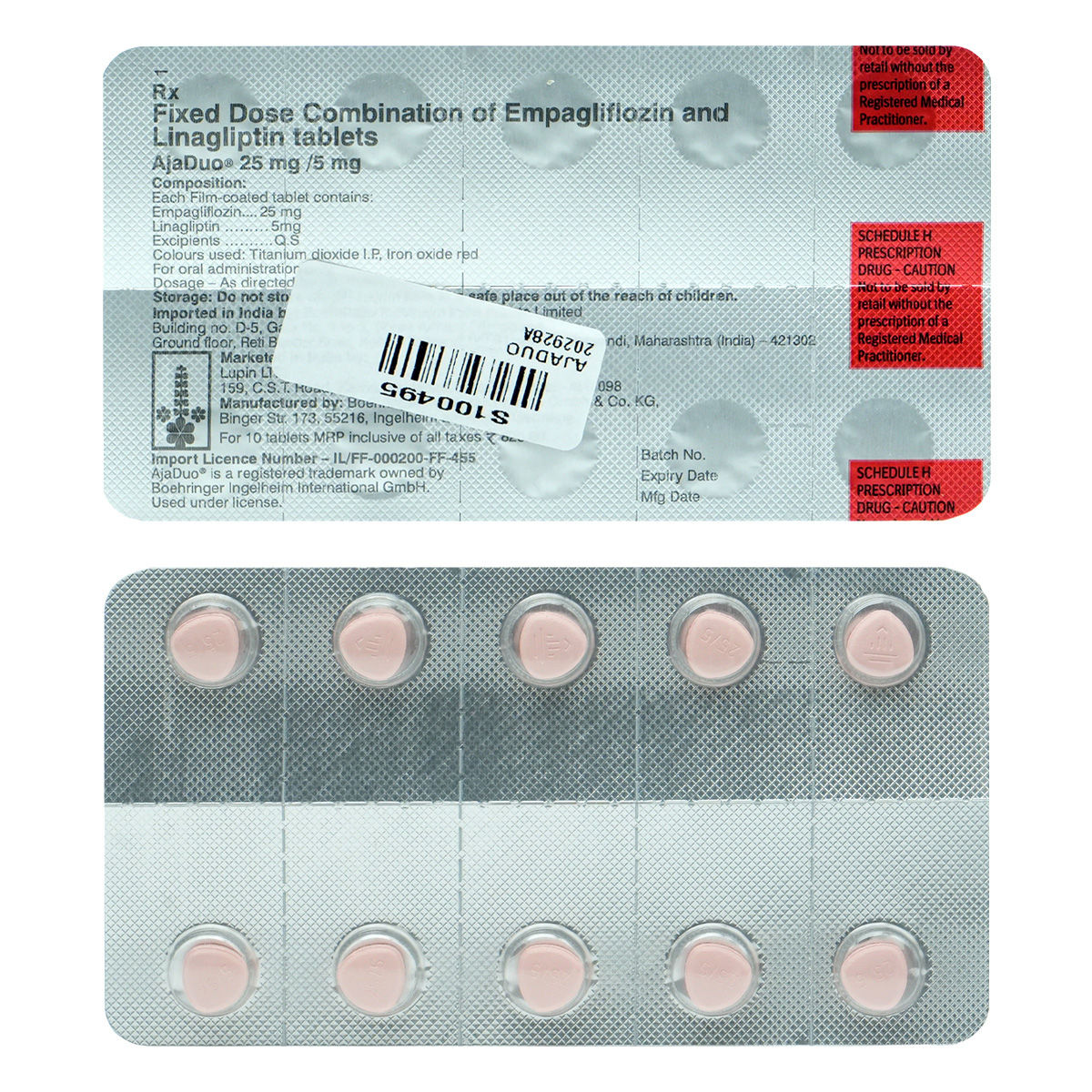 Ajaduo 25mg/5mg Tablet 10's