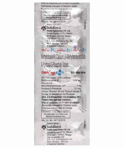 Cherifol plus tablets 10's