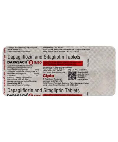 Dapasach S 5mg/50mg Tablet 10's