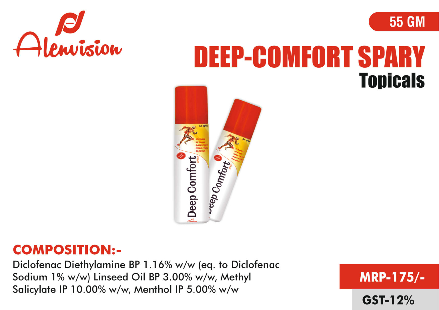 Deep comfort spray 55gm