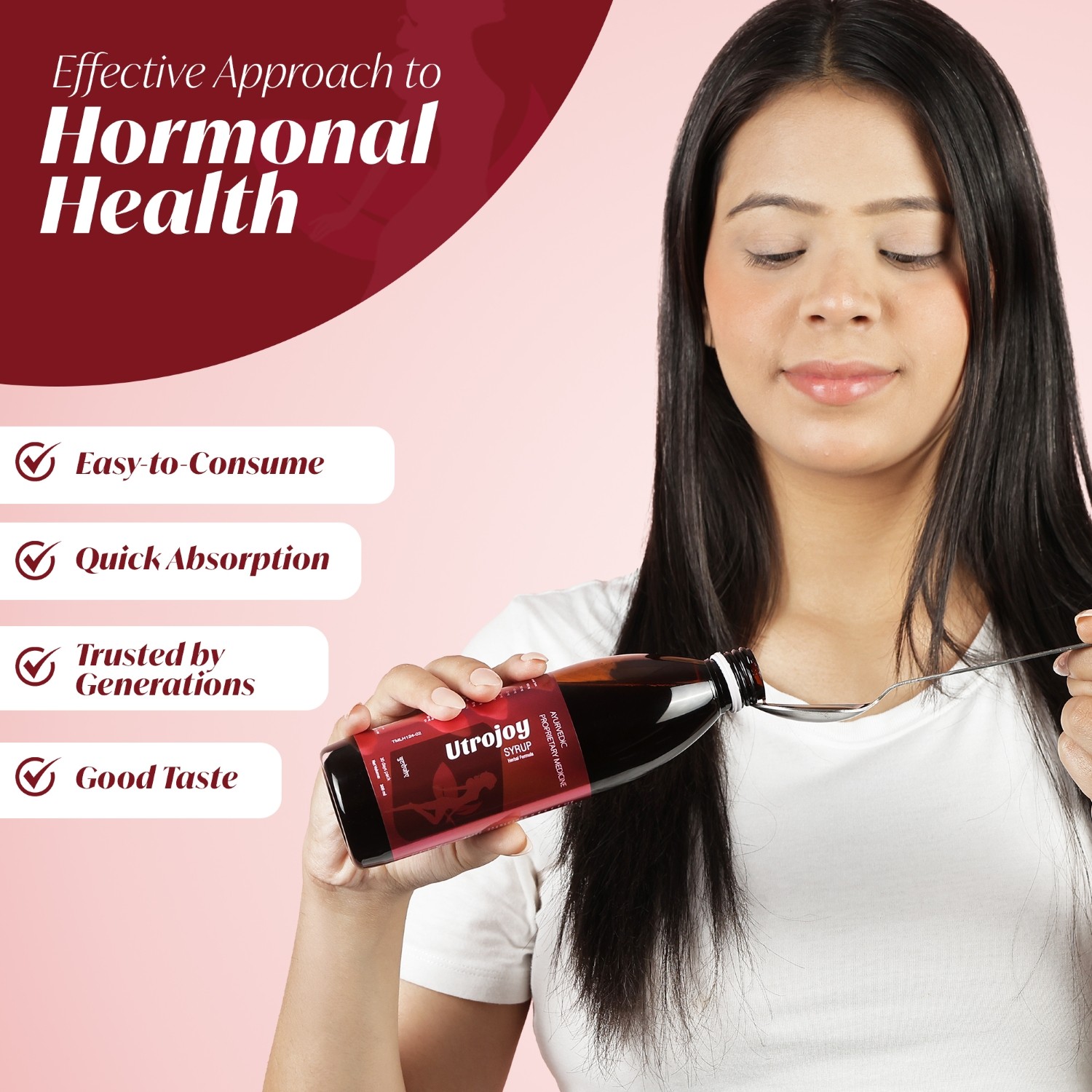 Utrojoy Ayurvedic Syrup | Menses Regulator & Hormone Balance Support - Image 2