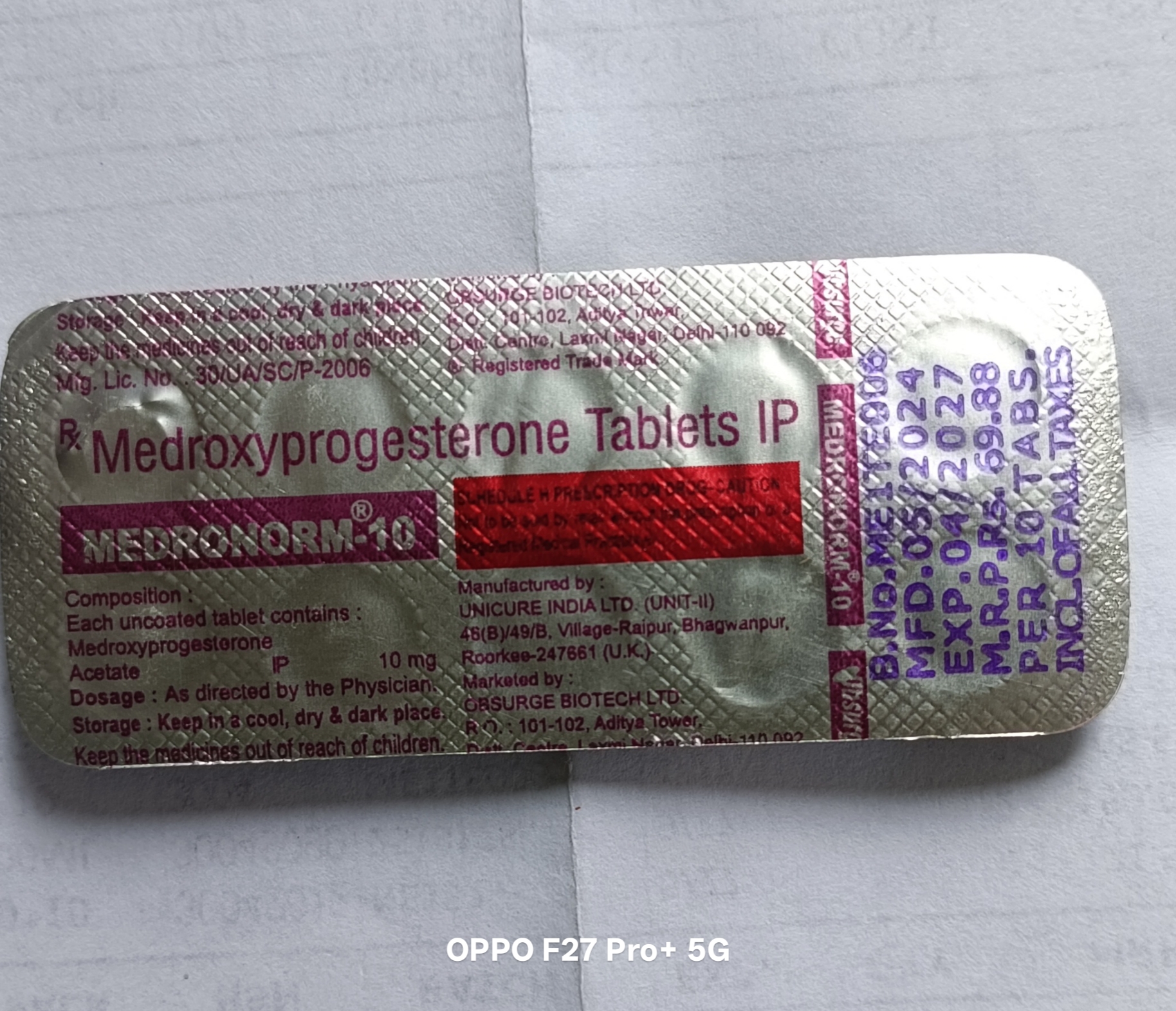 Medronorm 10 Tablet 10's - Image 3