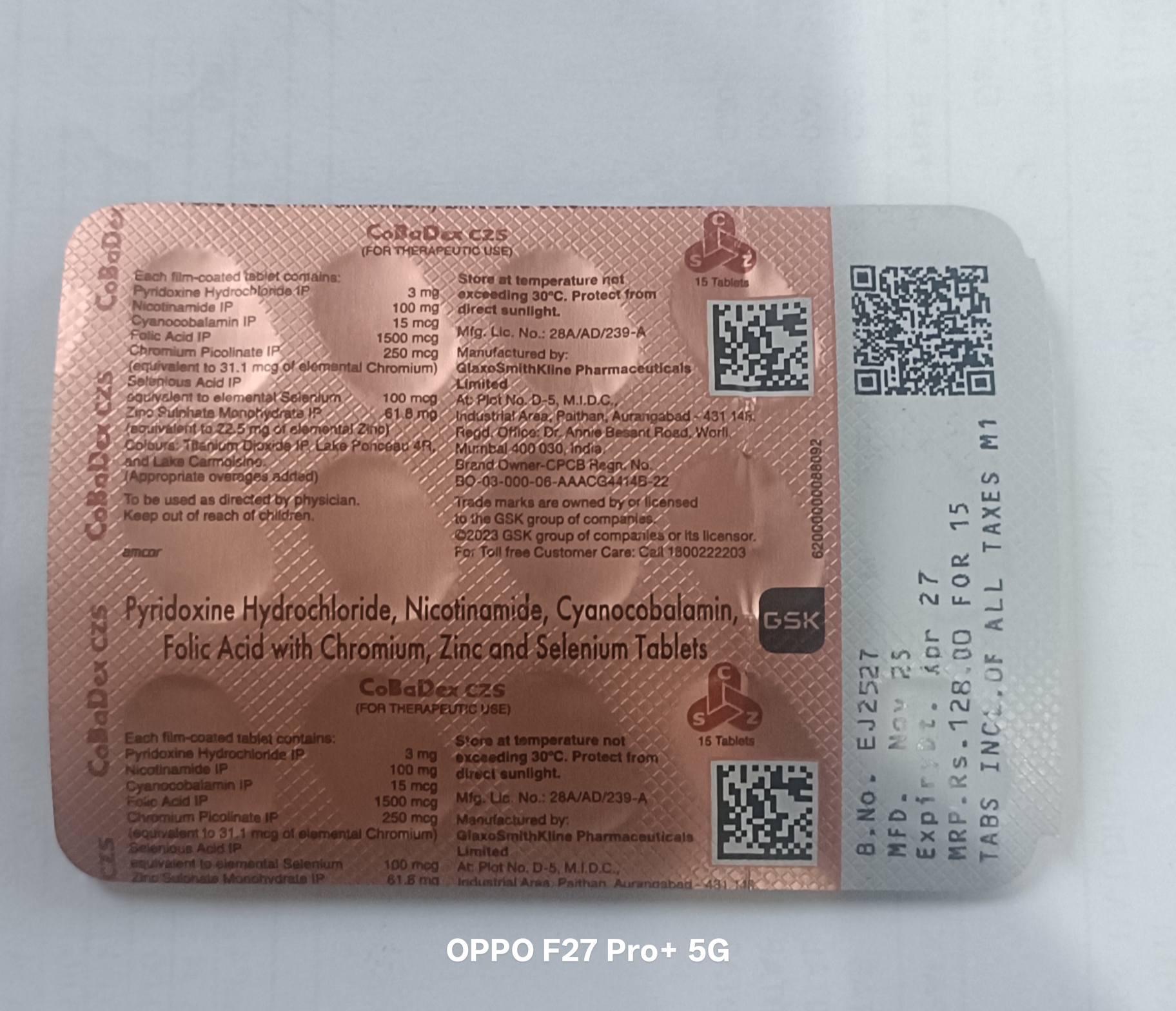 CoBaDex CZS tablet 15's