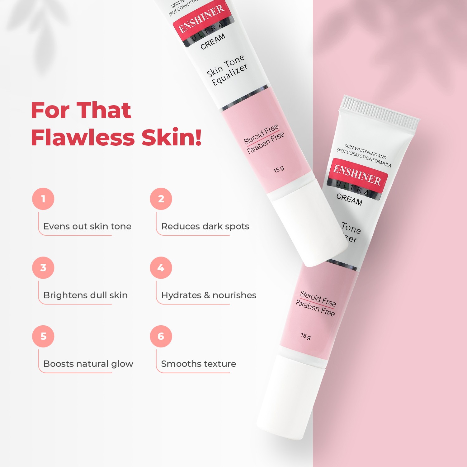 Enshiner Ultra Cream 15g – Glycolic Acid & Niacinamide for Bright Skin - Image 5