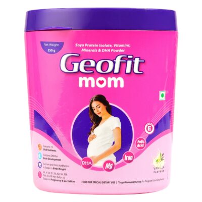 Geofit Vanilla Flavoured Mom Protein Powder for Moms 250gm