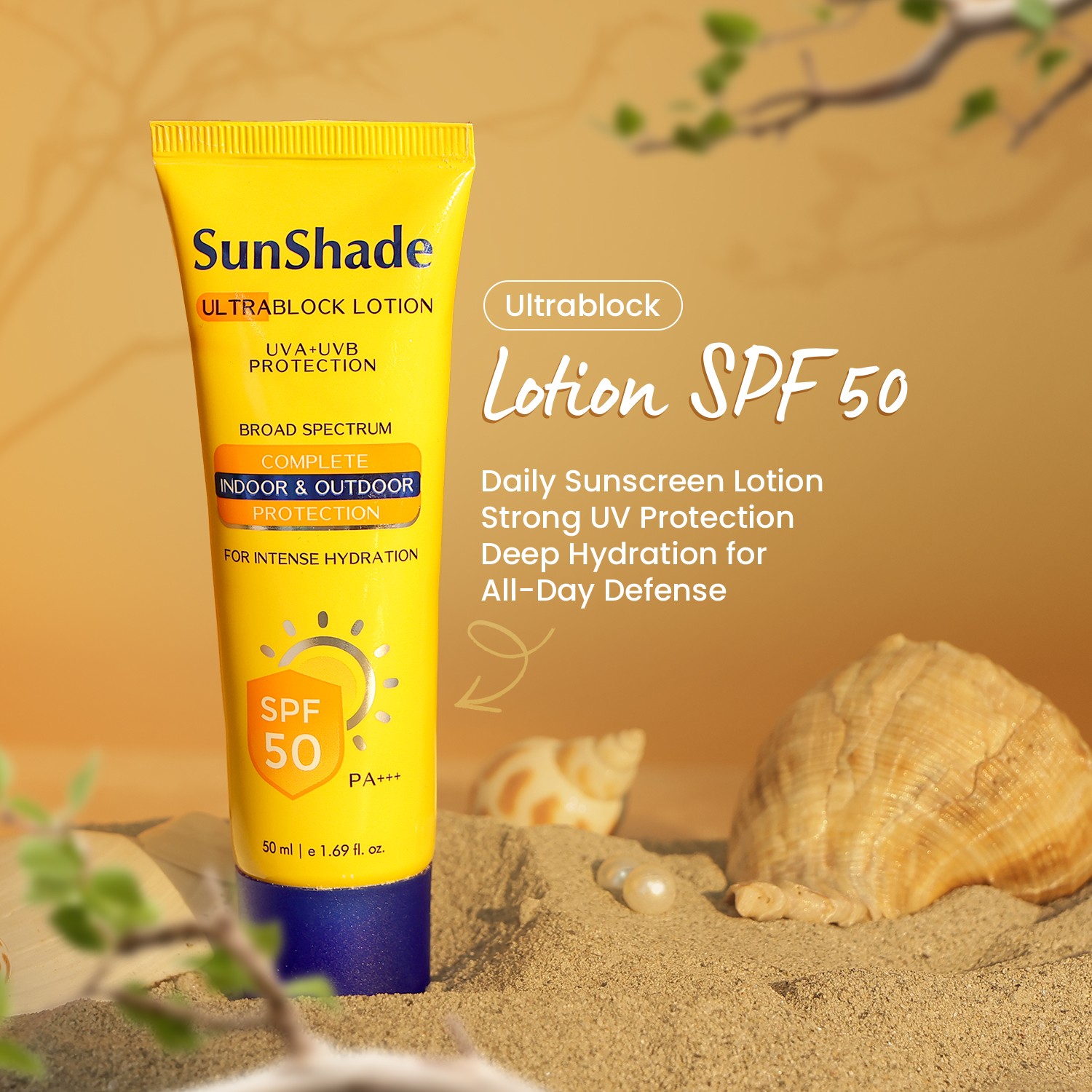 Leeford Sunshade Ultra Block Lotion SPF50 – Daily UVA/UVB Shield - Image 3