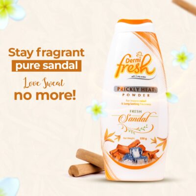 Fresh Prickly Heat Powder 150g | Sandal | Cooling Relief