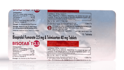 Bisotab T 2.5 tablet 10's