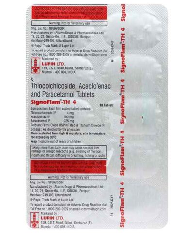 Signoflam-TH 4 Tablet 10's