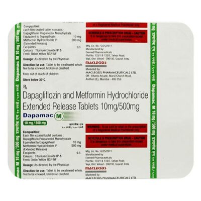 Dapamac M 10mg/500mg Tablet15's