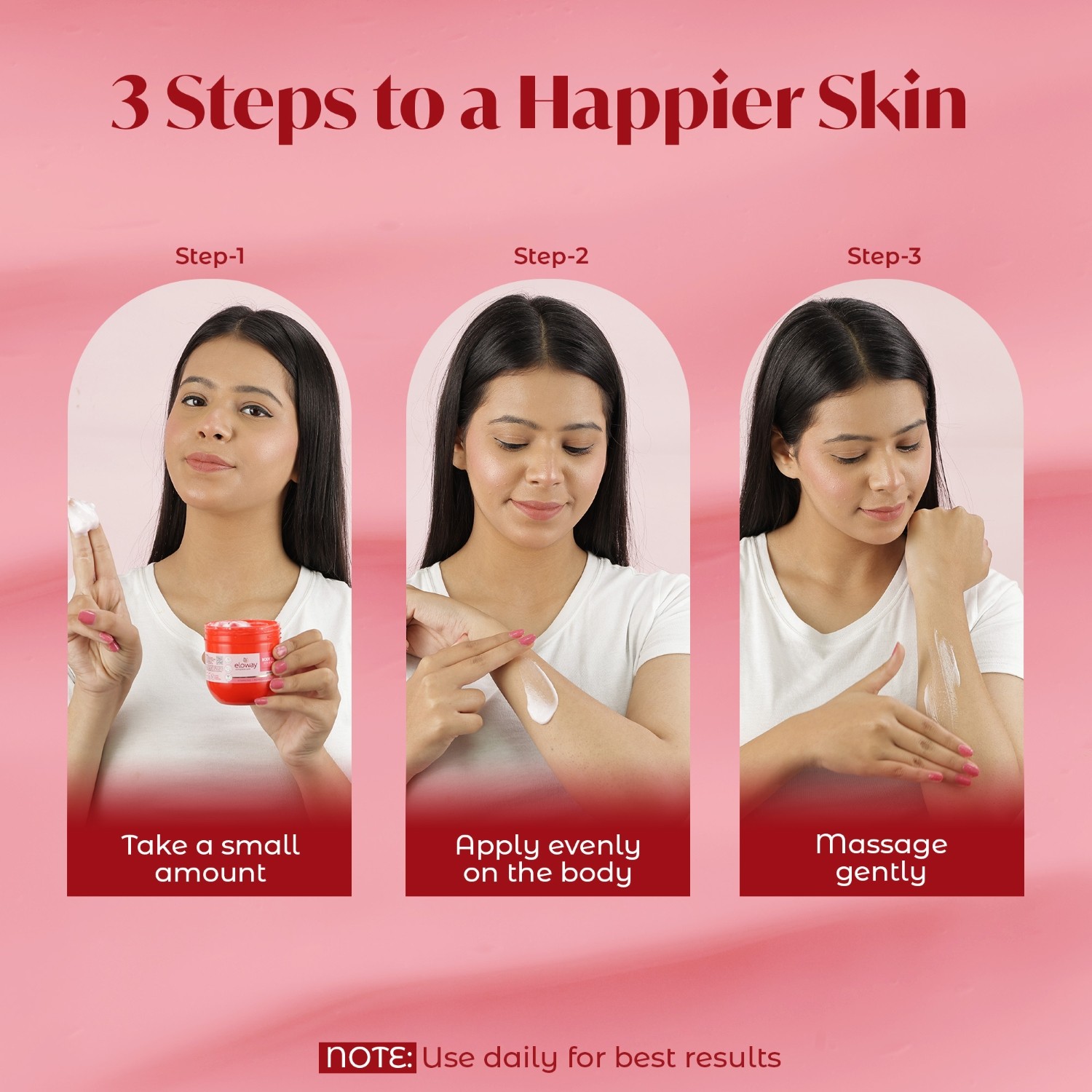 Eloway Body Yogurt Strawberry Moisturizer for Soft, Smooth Skin 200ml - Image 6