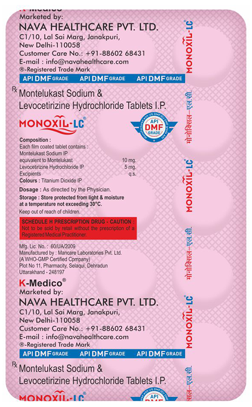 Monoxil LC tablet 15's