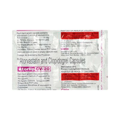 Atorlip CV 20 Capsule 10's