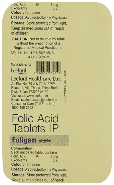 Foligem Tablet 15's
