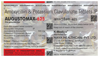 Augustomax 625 tablet 10's