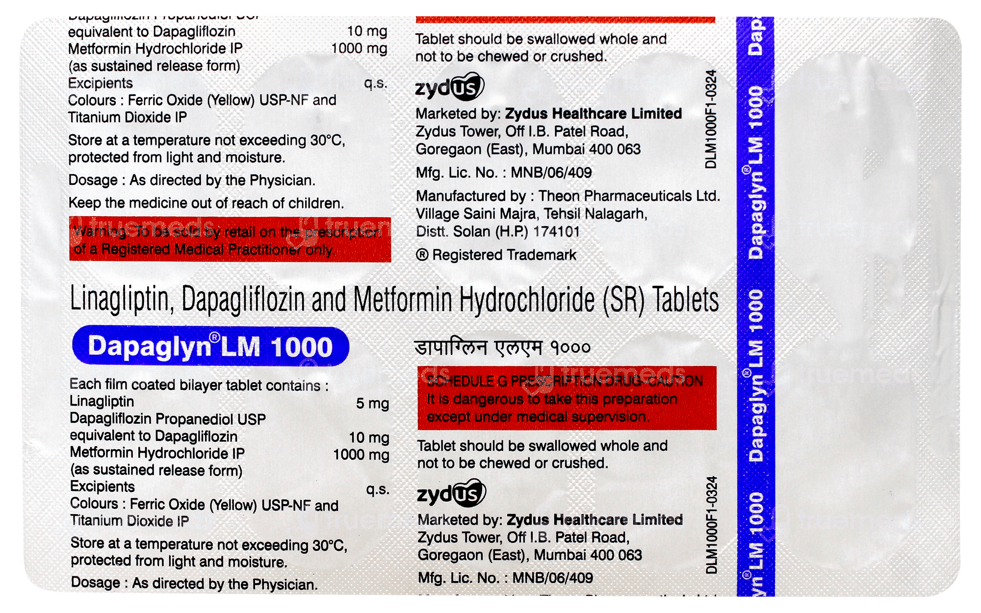 Dapaglyn LM 1000 Tablet 10's